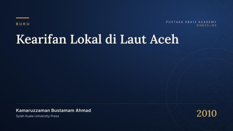 Kearifan Lokal di Laut Aceh