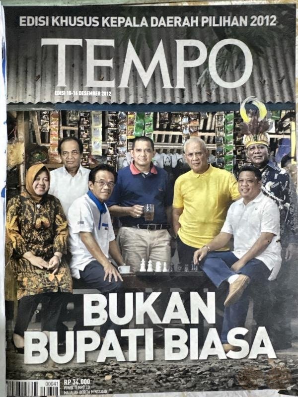 Tempo, 10-16 Desember 2012, Edisi Khusus Kepala Daerah Pilihan 2012: Bukan Bupati Biasa
