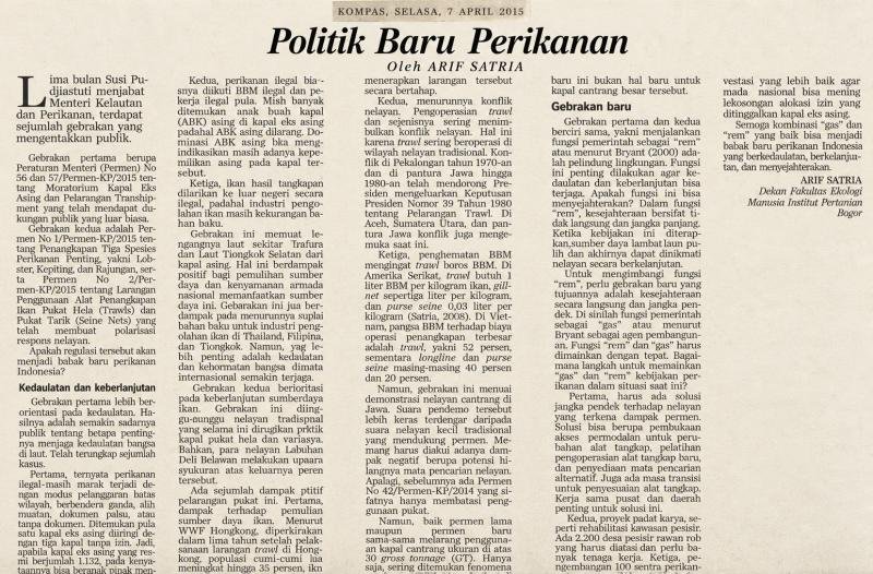 Politik Baru Perikanan