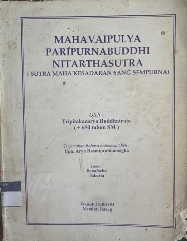 Mahavaipulya Paripurnabuddhi Nitarthasutra: Sutra Maha Kesadaran yang Sempurna