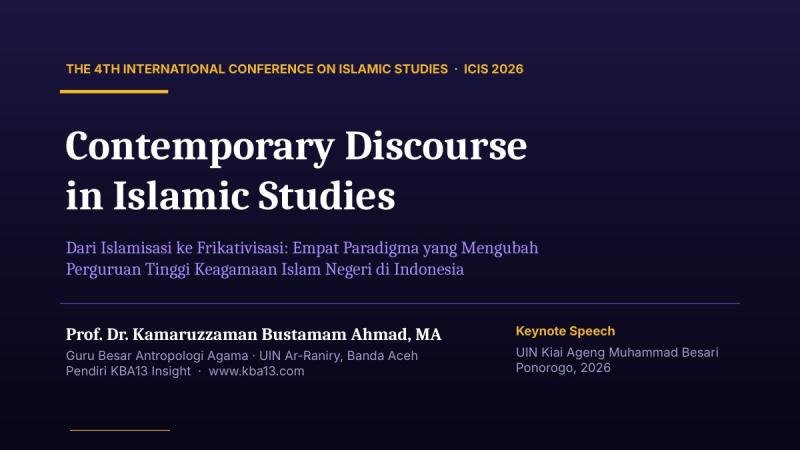 Dari Islamisasi ke Frikativisasi: Empat Paradigma yang Mengubah Perguruan Tinggi Keagamaan