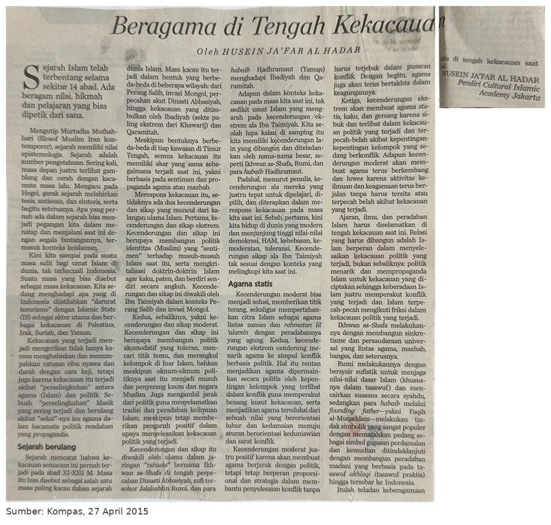 Beragama di Tengah Kekacauan