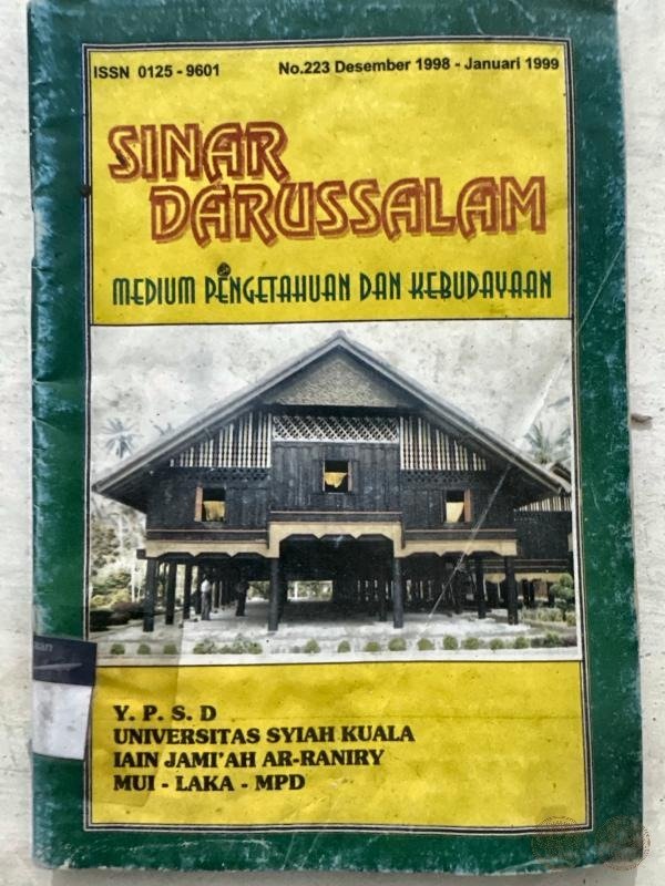 Sinar Darussalam: Medium Pengetahuan dan Kebudayaan, No. 223, Desember 1998 - Januari 1999