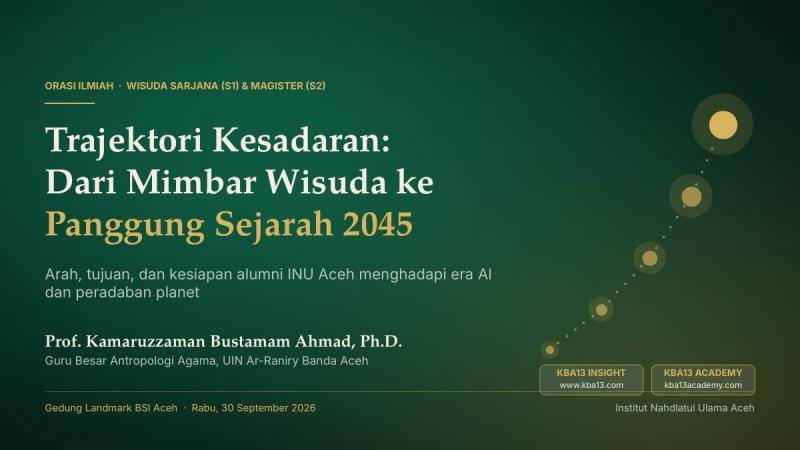Trajektori Kesadaran: Dari Mimbar Wisuda ke Panggung Sejarah 2045
