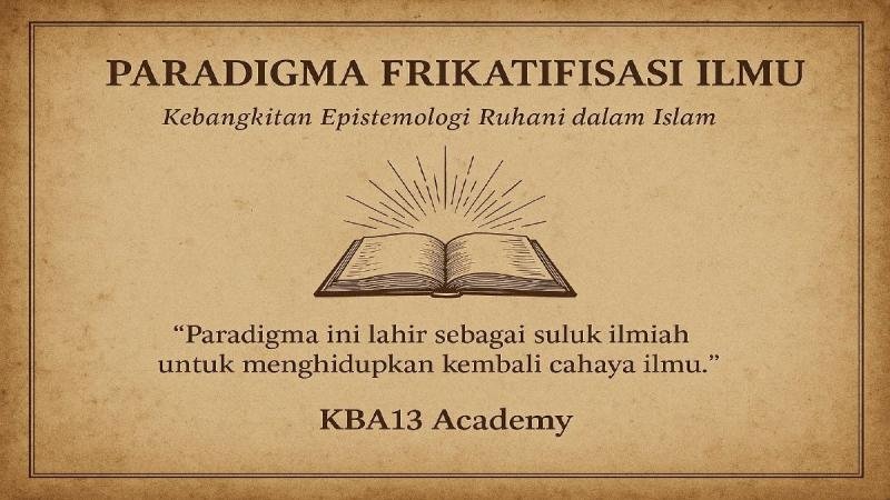 Paradigma Frikatifisasi Ilmu: Kebangkitan Epistemologi Ruhani dalam Islam