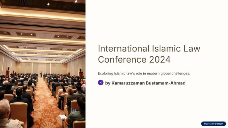 International Islamic Law Conference 2024: Exploring Islamic Law’s Role in Modern Global Challenges